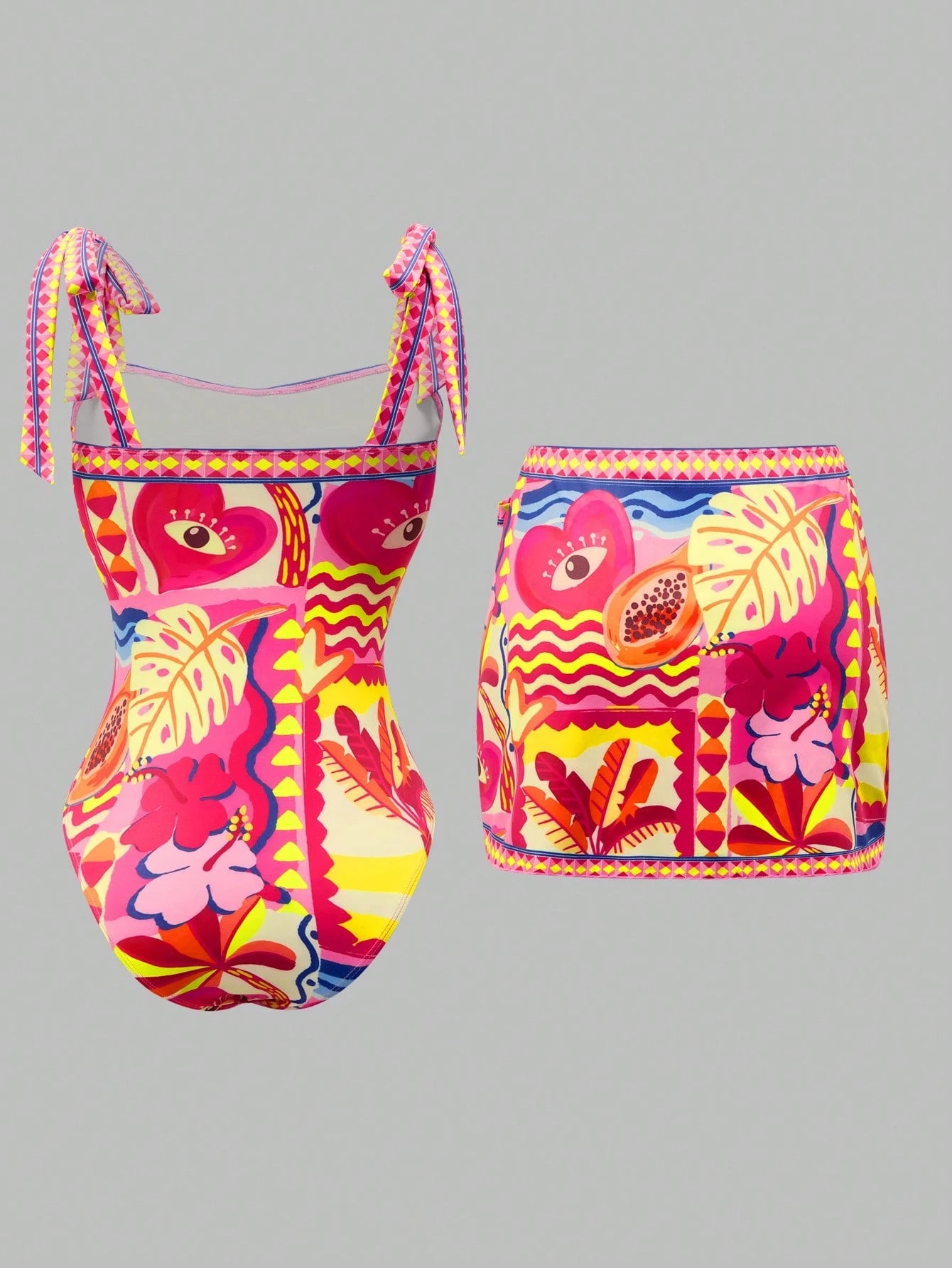 Conjunto Luxo Maiô + Saia Samira