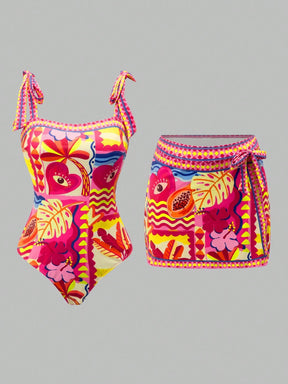 Conjunto Luxo Maiô + Saia Samira