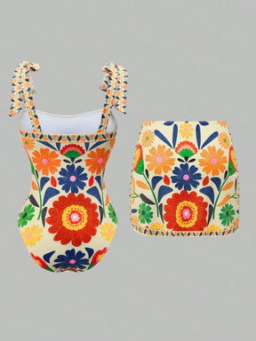 Conjunto Luxo Maiô + Saia Samira